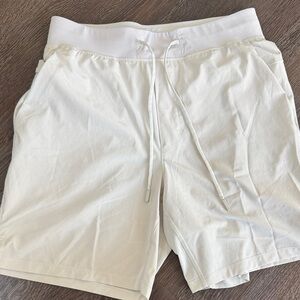 lululemon athletica Men's Cream Athletic Shorts